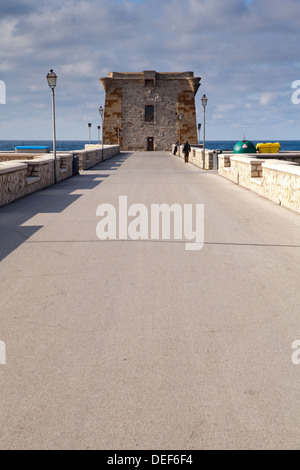 Torre di Ligny Peninsular in Trapani in provincia di Trapani, in Sicilia. Foto Stock