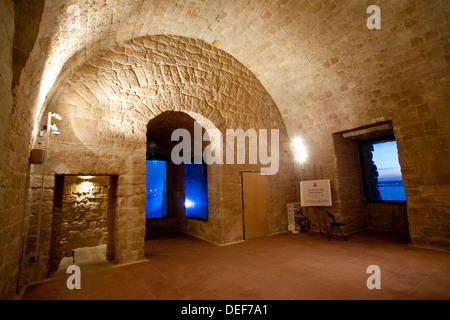 Torre di Ligny Peninsular in Trapani in provincia di Trapani, in Sicilia. Foto Stock