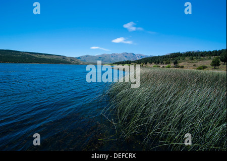Sopra il lago di Esquel, Chubut, Patagonia, Argentina, Sud America Foto Stock
