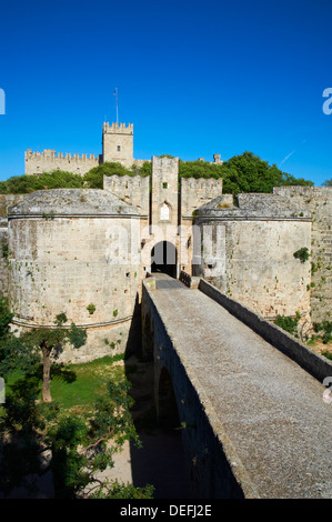 La fortezza e il Palazzo del Gran Maestro, Sito Patrimonio Mondiale dell'UNESCO, la città di Rodi, rodi, Dodecanneso, isole greche, Grecia Foto Stock