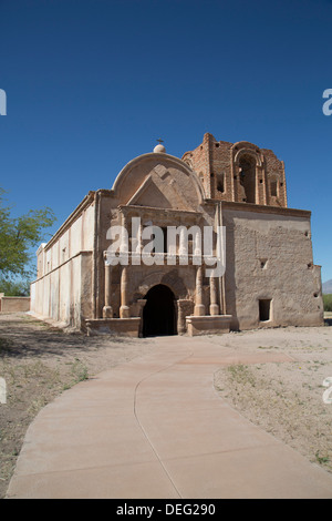 San Jose de Tumacacori missione stabilita nel 1691, Tumacacori National Historic Park, New Mexico, Stati Uniti d'America Foto Stock