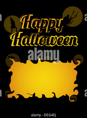 Happy Halloween biglietto di auguri Foto Stock