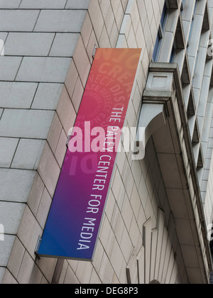 Il Paley Centre for Media Banner, NYC, STATI UNITI D'AMERICA Foto Stock