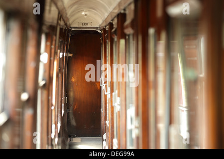 Treno Vintage carrello Foto Stock