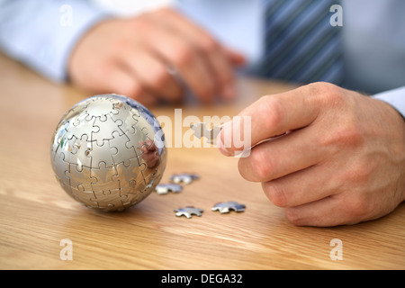 Strategia di business globale Foto Stock