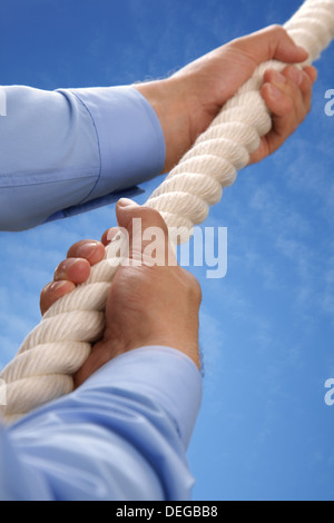 Una corda rampicante Foto Stock