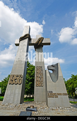 Un monumento alle Vittime del giugno 1956, Poznan, Polonia, Europa Foto Stock