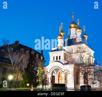 Chiesa russa ortodossa, Ginevra, Svizzera, Europa Foto Stock