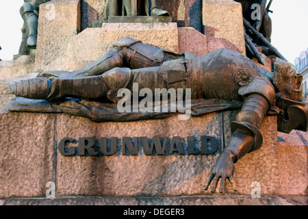 Grunwald Monumento a Cracovia, Polonia Foto Stock