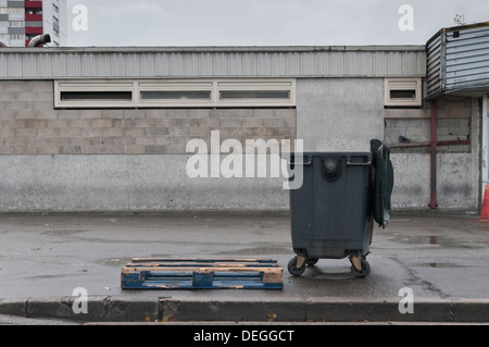 Architettura della Cité des Bosquets, Clichy-sous-bois & Montfermeil, sulla periferia parigina durante il periodo di ristrutturazione pianta della città. Foto Stock