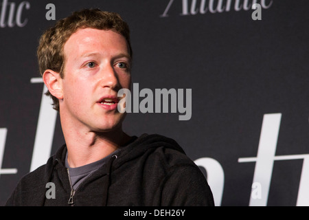 Mark Zuckerberg, co-fondatore, Presidente e CEO di Facebook. Foto Stock