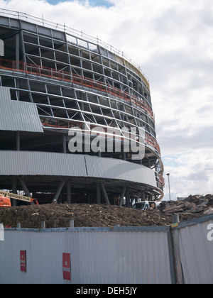 La costruzione del nuovo velodromo e multi sports venue a Derby, Derbyshire, Regno Unito, Gran Bretagna Foto Stock