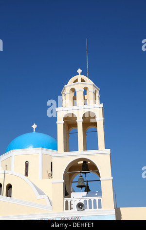 Cappella di Santorini isola delle Cicladi (Grecia) Foto Stock