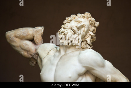 Laocoonte e i suoi figli di una scultura in un museo, il Museo del Vaticano, Roma, lazio, Italy Foto Stock