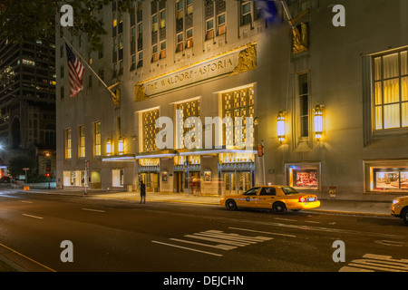 The Waldorf Astoria Hotel Manhattan New York Foto Stock