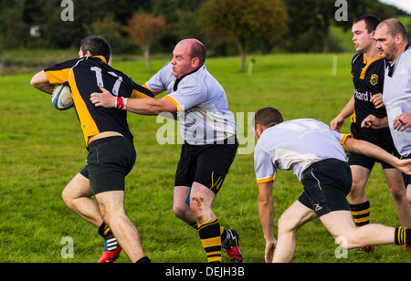 Rugby amatoriale, Ulster. Armoy V Letterkenny Foto Stock