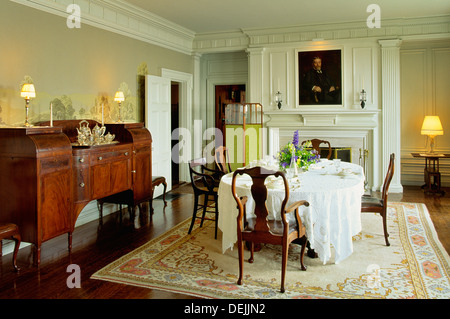 Hildene mansion house nei pressi di Manchester, Vermont, USA. Costruito 1905 come casa di Robert Todd Loncoln, figlio del presidente Abraham Lincoln Foto Stock