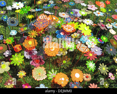 Barrington Ct Summer Flower Art in ceramica Somerset proprietà NT England Regno Unito Foto Stock