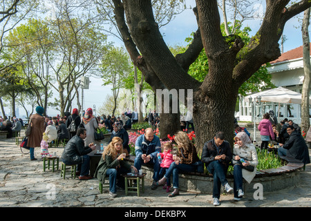 Istanbul, Üsküdar, Büyük Camlica, Sonntagsausflugsziel Foto Stock