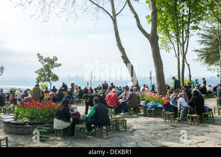 Istanbul, Üsküdar, Büyük Camlica, Sonntagsausflugsziel Foto Stock