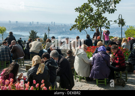 Istanbul, Üsküdar, Büyük Camlica, Sonntagsausflugsziel Foto Stock