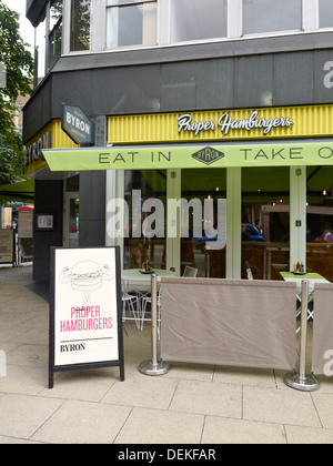 Byron buon hamburger store a Manchester REGNO UNITO Foto Stock