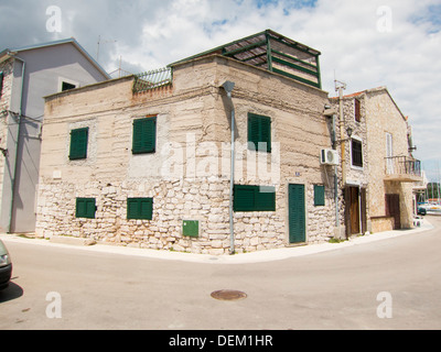 Case tradizionali,Tribunj, Croazia Foto Stock