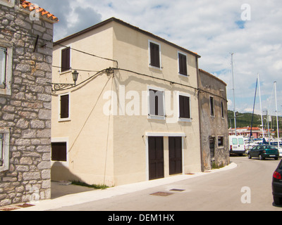 Case tradizionali, Tribunj, Croazia Foto Stock