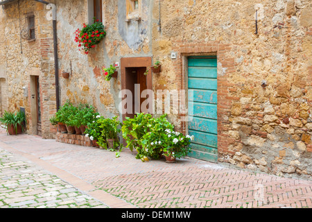 Vecchia porta elegante di Toscana Italia Foto Stock