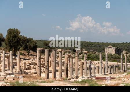 Lycian rovine presso il sito archeologico di Patara Turchia Foto Stock