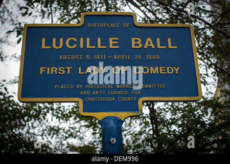 Jamestown, New York la casa di città del comico americano, il modello e il film e la televisione attrice Lucille Ball. Foto Stock