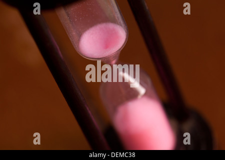Primo piano della clessidra Foto Stock