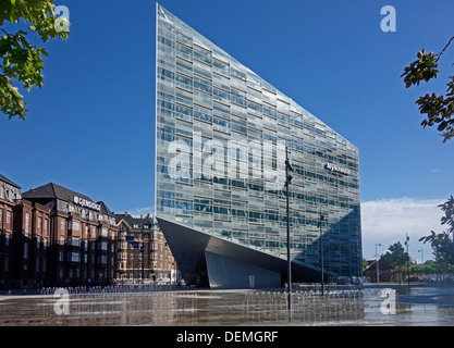 Nuova sede Nykredit edificio chiamato cristallo (Krystallen) in Copenhagen DANIMARCA Foto Stock