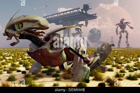 Il robot la ribellione del 2150 Foto Stock