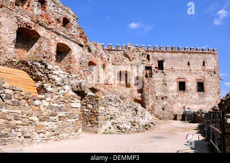 Castello medievale in Stara Lubovna, Slovacchia, costruita nel XIV secolo Foto Stock