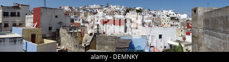 Vista panoramica di Tangeri, Marocco Foto Stock