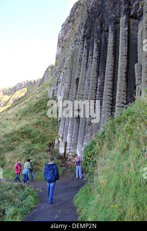 L'organo a canne presso il Selciato del gigante vicino a Bushmills, Antrim, Irlanda del Nord, Regno Unito. Foto Stock