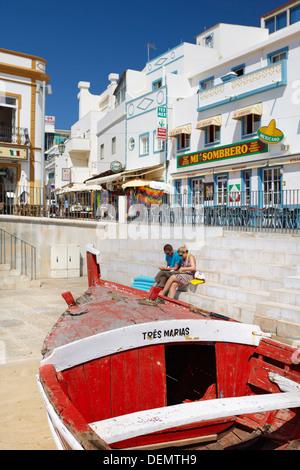 Centro storico di Albufeira, Algarve, PORTOGALLO Foto Stock