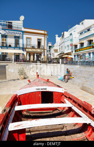 Centro storico di Albufeira, Algarve, PORTOGALLO Foto Stock