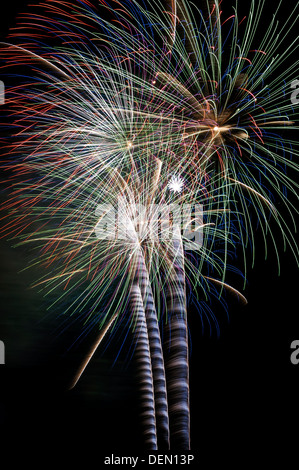 Fuochi d'artificio; blackpool; internazionale; concorrenza,lancashire,l'Inghilterra,uk,fuochi d'artificio,esplosione, Foto Stock