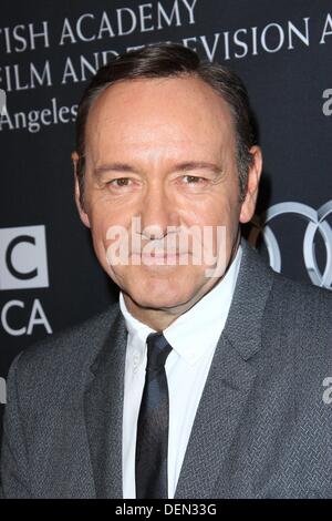 Los Angeles, California, USA. Xxi Sep, 2013. Kevin Spacey assiste il BAFTA di Los Angeles il tè TV 2013 tenutasi al SLS Hotel il 21 settembre 2013 a Beverly Hills, la California. Credito: TLeopold/Globe foto/ZUMAPRESS.com/Alamy Live News Foto Stock