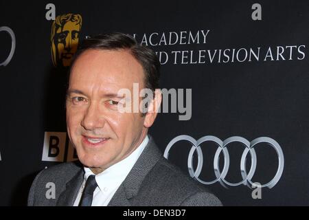 Los Angeles, California, USA. Xxi Sep, 2013. Kevin Spacey assiste il BAFTA di Los Angeles il tè TV 2013 tenutasi al SLS Hotel il 21 settembre 2013 a Beverly Hills, la California. Credito: TLeopold/Globe foto/ZUMAPRESS.com/Alamy Live News Foto Stock