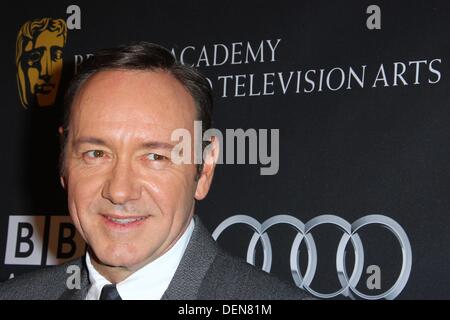 Los Angeles, California, USA. Xxi Sep, 2013. Kevin Spacey assiste il BAFTA di Los Angeles il tè TV 2013 tenutasi al SLS Hotel il 21 settembre 2013 a Beverly Hills, la California. Credito: TLeopold/Globe foto/ZUMAPRESS.com/Alamy Live News Foto Stock