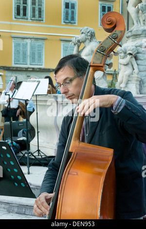 Jazz Band su strada Foto Stock