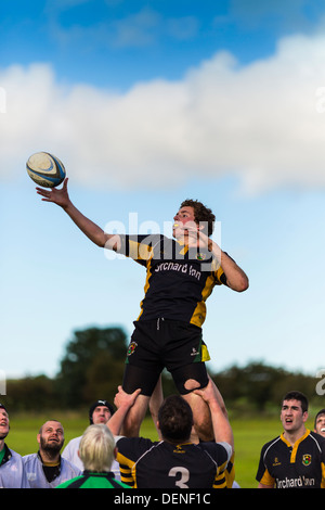 Rugby amatoriale Ulster Irlanda del Nord Armoy 'v' Letterkenney Foto Stock