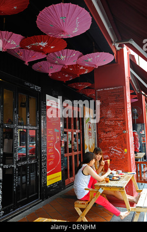 Un backpackers hotel in Singapore. Foto Stock