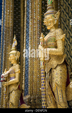 Demon statue. phra mondop libreria. Foto Stock