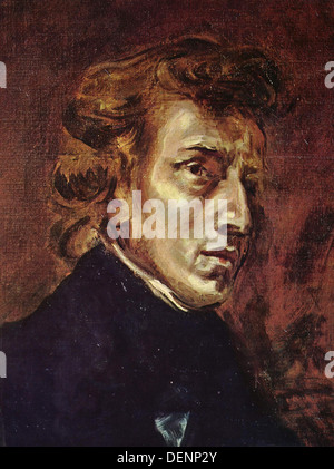 Frédéric Chopin, Frederic Chopin, compositore polacco Foto Stock