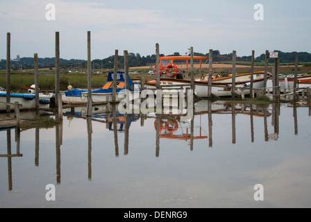 Vista del porto di Morston a marea alta. A nord di Norfolk, Foto Stock