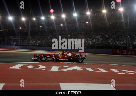 Singapore. Il 22 settembre, 2013. Felipe Massa, la Scuderia Ferrari, GP di Formula 1, Singapore, 22.09.2013, Foto:mspb/ Lukas Gorys/dpa/Alamy Live News Foto Stock